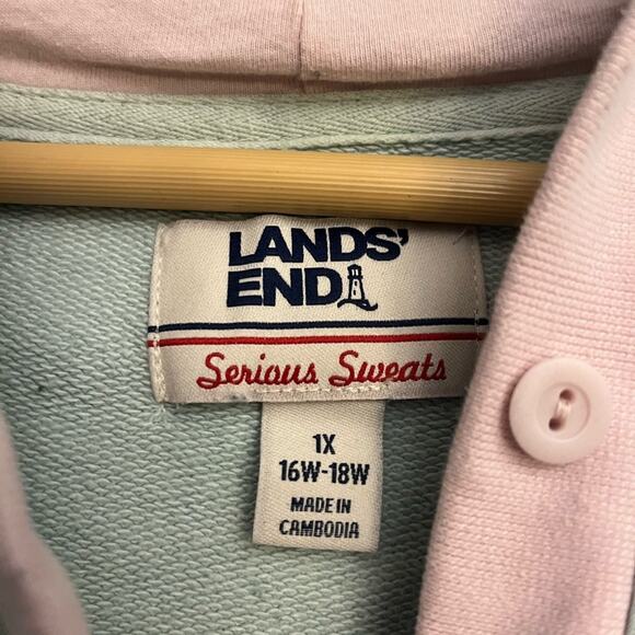 Lands’ End Serious Sweats Hoodie - Picture 3 of 4